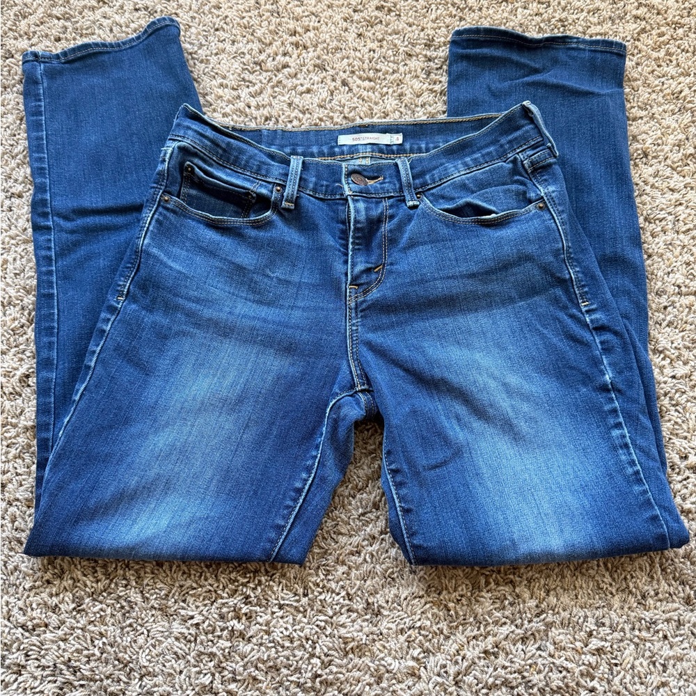 Levi’s Straight Blue Women's Jeans 505